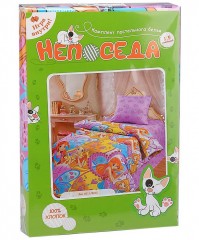 Комплект постельного белья "Феи" (арт. 8211, 1,5-спальный, бязь, 1 наволочка 70х70) - Фото 1