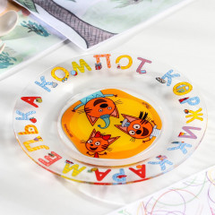 Тарелка малая «Цифры и буквы» - Фото 2