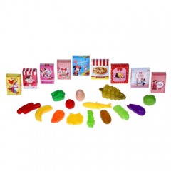 Игровой набор «Продуктовая тележка», 34 детали, розовый - Фото 3