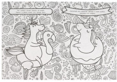 Кавайные единороги. Раскраска - Фото 1