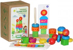 Деревянная пирамидка «Геометрия» - Фото 1