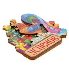 Деревянный магнит «Успехов» - Фото 3