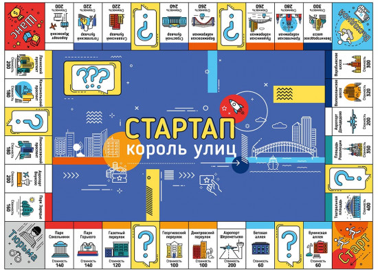 Игра настольная экономическая «Стартап. Король улиц»