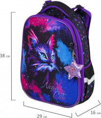 Ранец школьный «Neon сat» - Фото 2