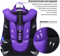 Ранец школьный «Neon сat» - Фото 5