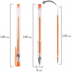 Набор ручек гелевых с блёстками - Фото 5