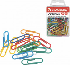 Скрепки канцелярские цветные - Фото 1