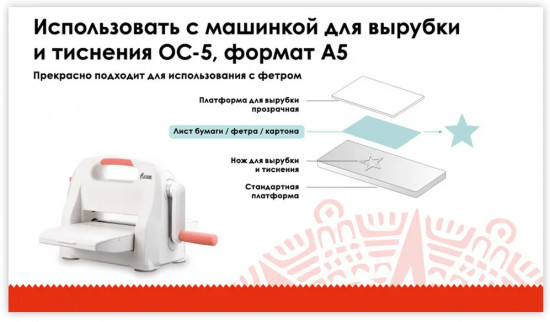Платформа для машинки для вырубки и тиснения