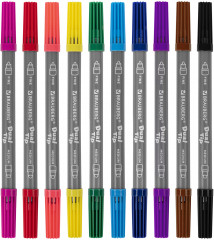 Набор фломастеров двусторонних - Фото 2