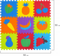 Коврик-пазл «Фрукты-овощи» - Фото 8