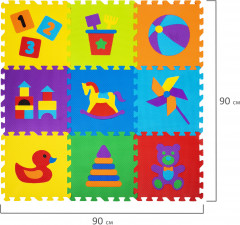 Коврик-пазл «Игрушки» - Фото 4