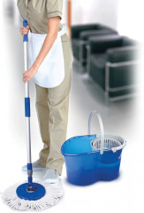 Комплект швабра с отжимом и ведро - Фото 5