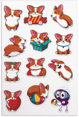 Наклейки зефирные «Корги» - Фото 1