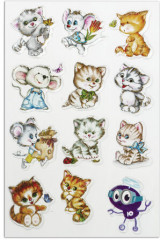 Наклейки гелевые «Кошки-мышки» - Фото 1