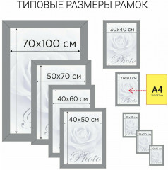 Рамка пластиковая со стеклом - Фото 2