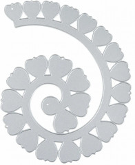 Нож для вырубки и тиснения «Цветочная спираль» - Фото 1