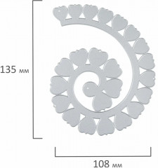 Нож для вырубки и тиснения «Цветочная спираль» - Фото 3