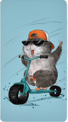 Пенал школьный «Хомяк на самокате» - Фото 1