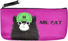 Пенал школьный «Кот в кепке» - Фото 1