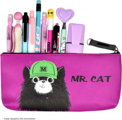 Пенал школьный «Кот в кепке» - Фото 3