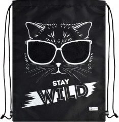 Мешок для сменной обуви «Стильная киса» - Фото 2