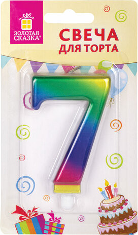 Свеча-цифра №7
