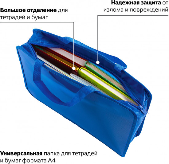 Папка на молнии с ручками