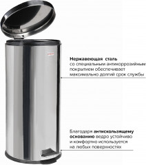 Ведро-контейнер для мусора - Фото 4