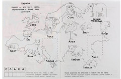 Раскраска с наклейками «Атлас мира. Животные» - Фото 1