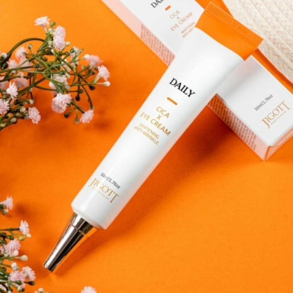 Крем для кожи вокруг глаз с экстрактом центеллы азиатской «Cica eye cream» | Daily real | Jigott | Фото 3