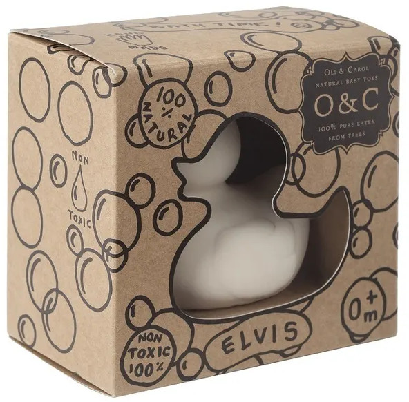 Прорезыватель «Elvis the duck white» | Oli&Carol | Фото 1