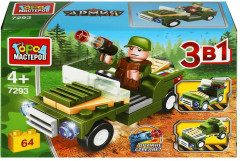 Конструктор «Солдат на джипе» - Фото 1