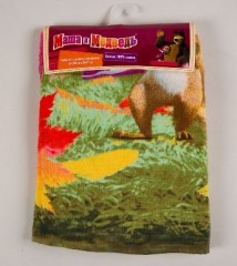 Комплект махровых полотенец Маша и медведь "Маша с кашей" (размер 35х70 и 60х130 см) - Фото 1