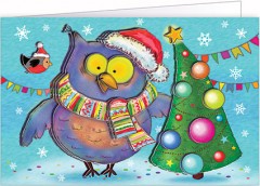 Набор для изготовления открытки «Совушкина ёлка» - Фото 1