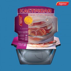 Кастрюля стеклянная «Helpina» с крышкой - Фото 1