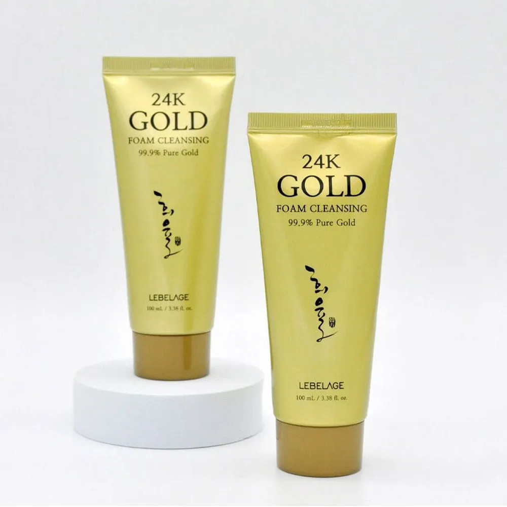 Пенка для лица с 24-каратным золотом «24k Gold Foam Cleansing» | Lebelage | Фото 4