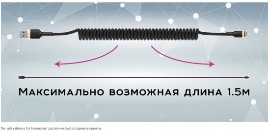 Кабель Olmio USB 2.0 Lightning