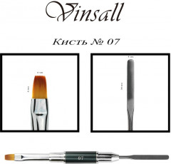 Кисть для акригеля двусторонняя №007 - Фото 1