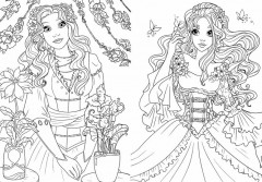 Прекрасные принцессы. Раскраска - Фото 1