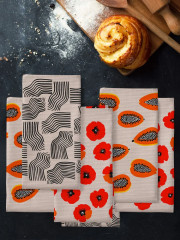 Комплект полотенец вафельных - Фото 6