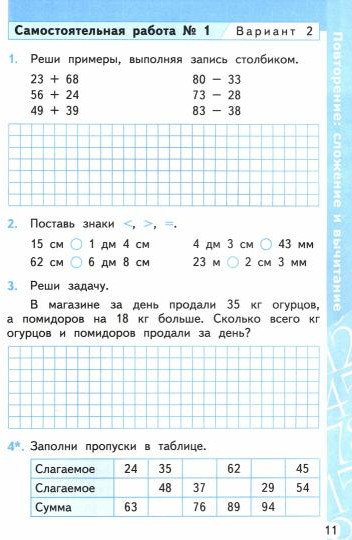 Математика. 3 класс