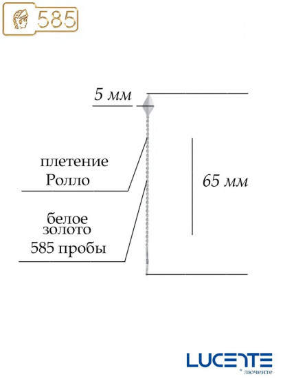 Серьги из золота