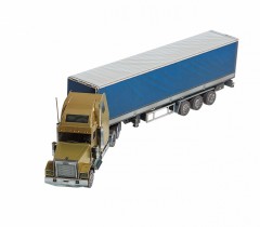 Сборная игрушка из картона «Super Truck. Тягач с прицепом» - Фото 3