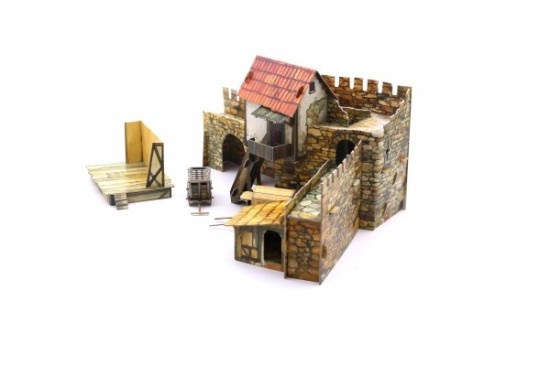 Сборная модель из картона «Городская площадь. Актеры»