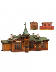 Сборная модель из картона «Вокзал Куженкино» - Фото 1