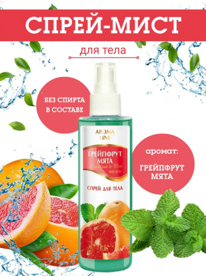 Спрей для тела «Грейпфрут и мята»