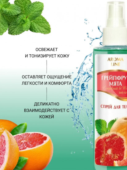 Спрей для тела «Грейпфрут и мята»