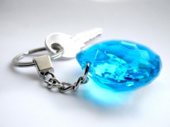 Брелок. Диамантовое сердце «С» - Фото 2