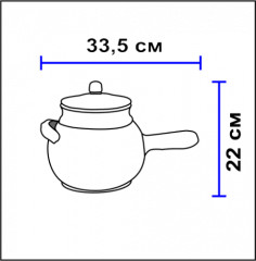 Горшок для запекания с крышкой «Valdelsa» - Фото 1