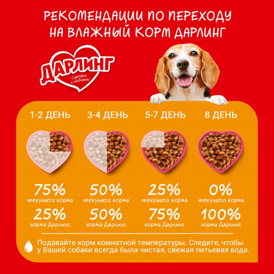 Корм для собак «С говядиной в подливе»